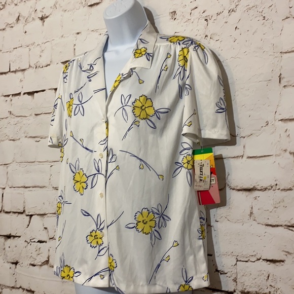 🆕✨VTG✨DEADSTOCK Cricket Lane Blouse, Size L - Picture 2 of 5